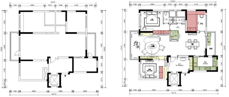 147㎡美式新房，蓝与灰的浪漫配色，缔造美式家居模范(图2)